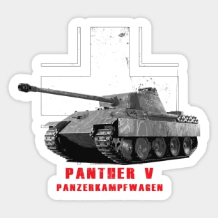 Panzerkampfwagen Panther V Military tank WW2 Sticker